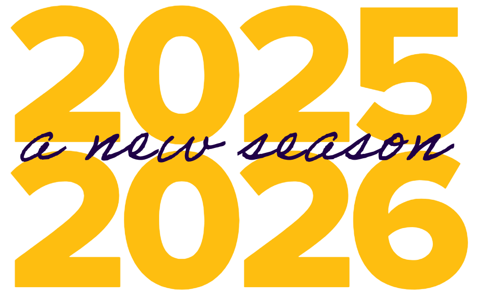Graphic that says '2025-2026: a new season"