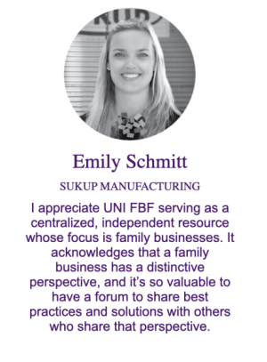 testimonial from Emily Schmitt, Sukup Mfg.