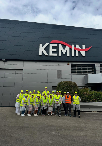Students visit Kemin in Italy.